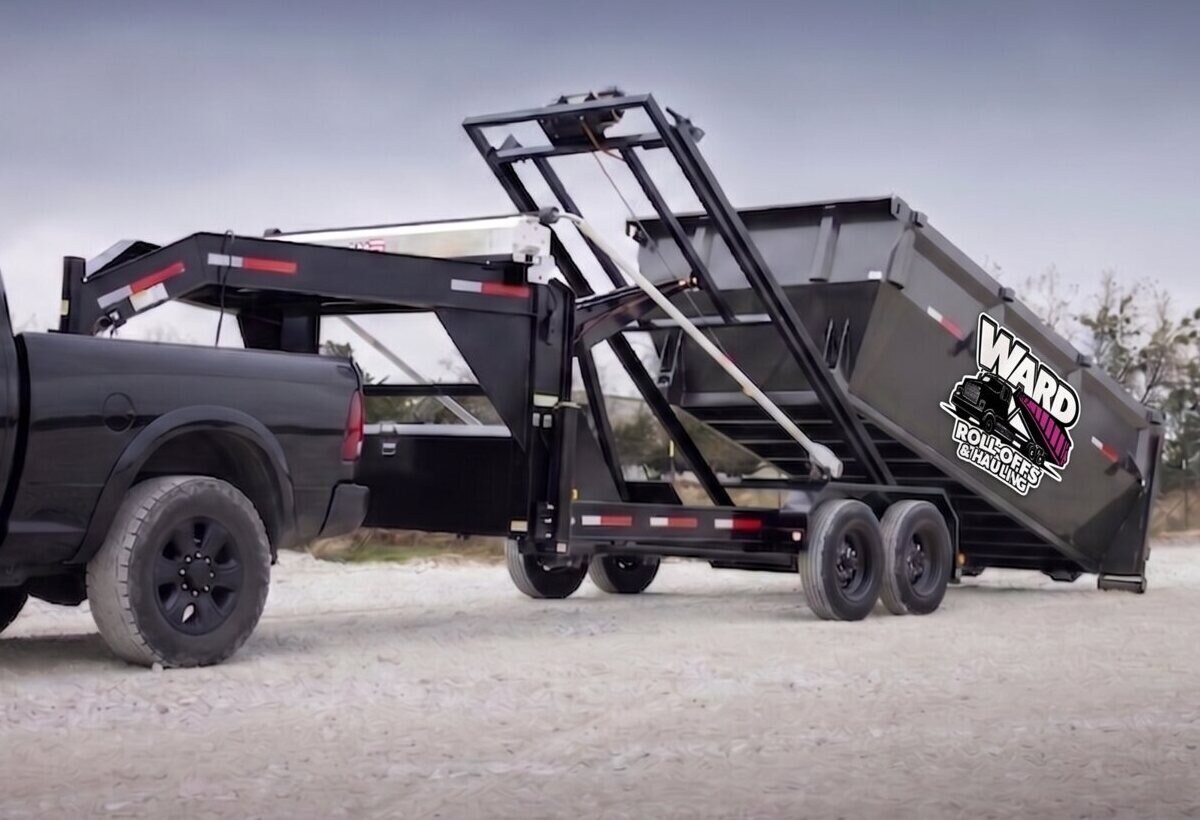 Ward 20-yard roll off dumpster on a property